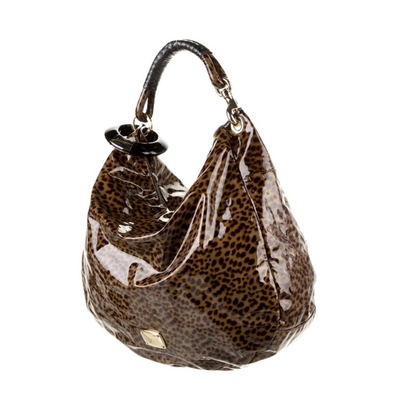 Jimmy Choo | Bags | Jimmy Choo Solar Leopard Print Patent Leather 